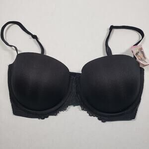 NWT Maidenform Black Convertible Bra size 36DD